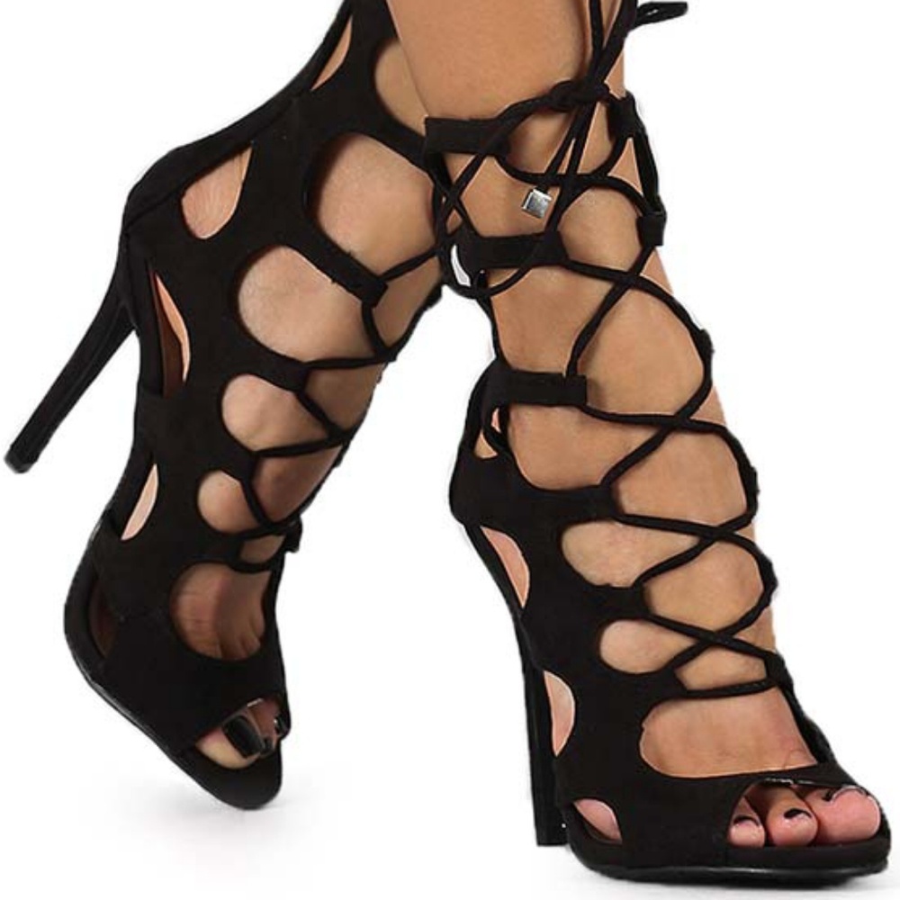 Breckelle's Lace Up Sandals NEW - Picture 4 of 8